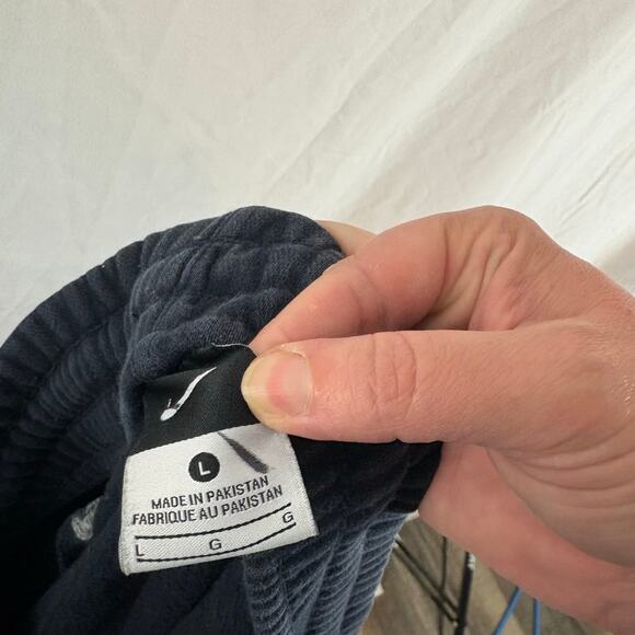 Nike Navy Blue Y2K Loose Fit Sweatpants Pockets Large - Picture 9 of 9